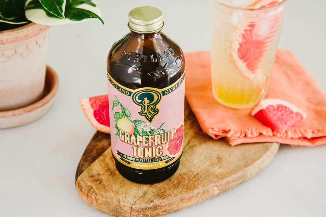 Portland Syrups - CHOOSE YOUR FLAVORS - Premium Concentrates for Cocktails, Mocktails, Soda, Tea, Coffee, Baking & More - Organic Ingredients & 40% Less Sugar - Box of 3 (12oz Bottles)